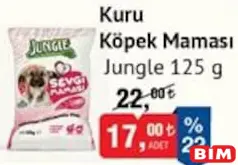 JUNGLE KURU KÖPEK MAMASI 125 G indirimli fiyat JUNGLE KURU KÖPEK MAMASI 125 G fiyat ve kampanya bilgisi
